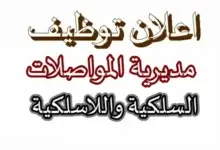 المديرية العامة للمواصلات السلكية واللاسلكية الوطنية