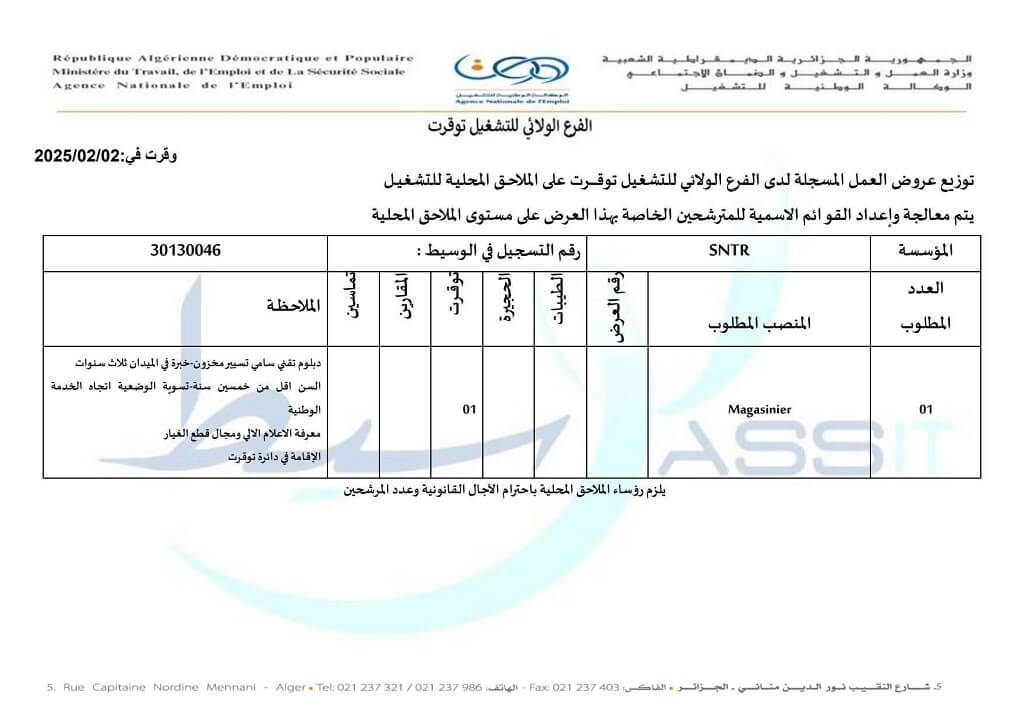 الشركة الوطنية للنقل البري SNTR