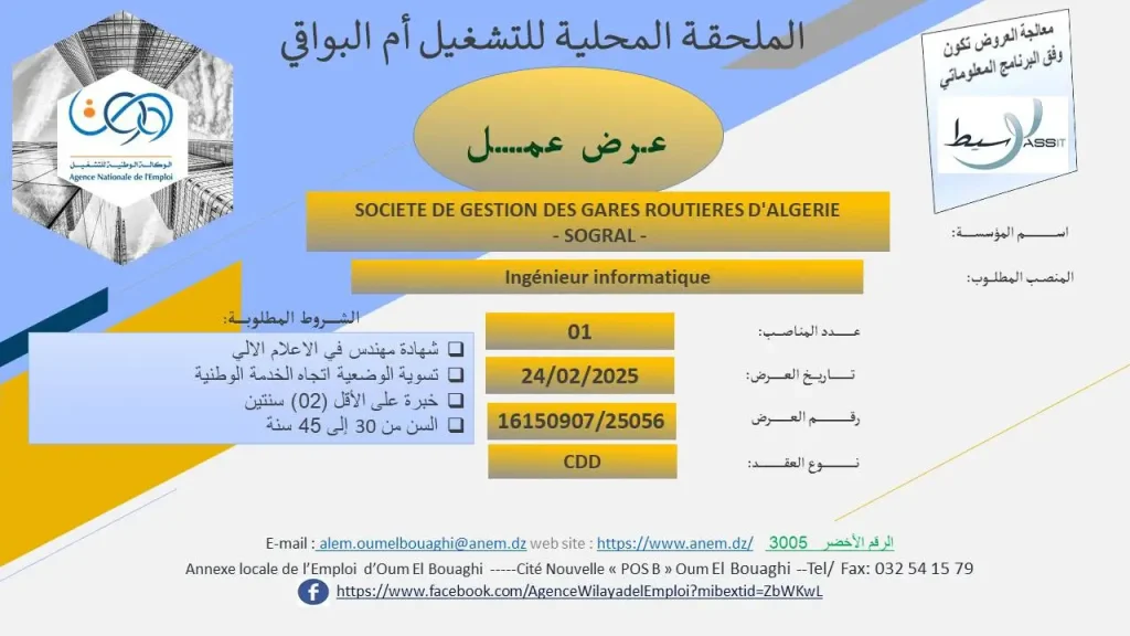 شركة استغلال وتسيير المحطات البرية سوقرال SOGRAL