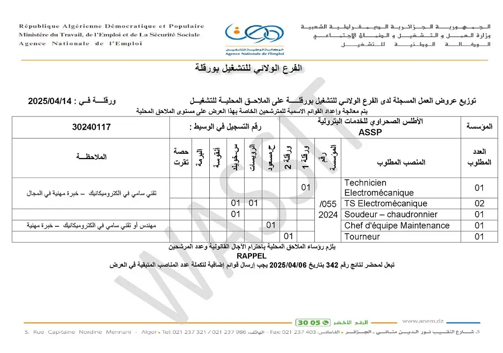 الاطلس الصحراوي للخدمات البترولية ASSP