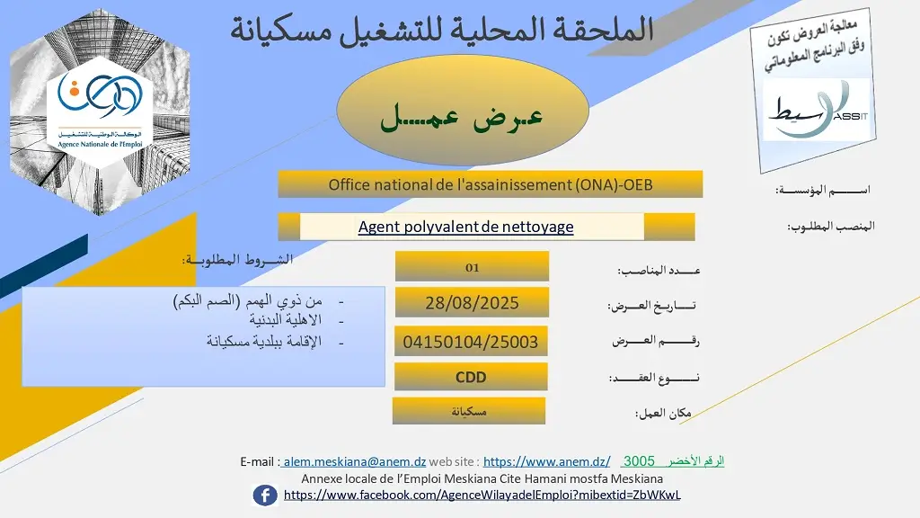 مؤسسة الديوان الوطني للتطهير ONA