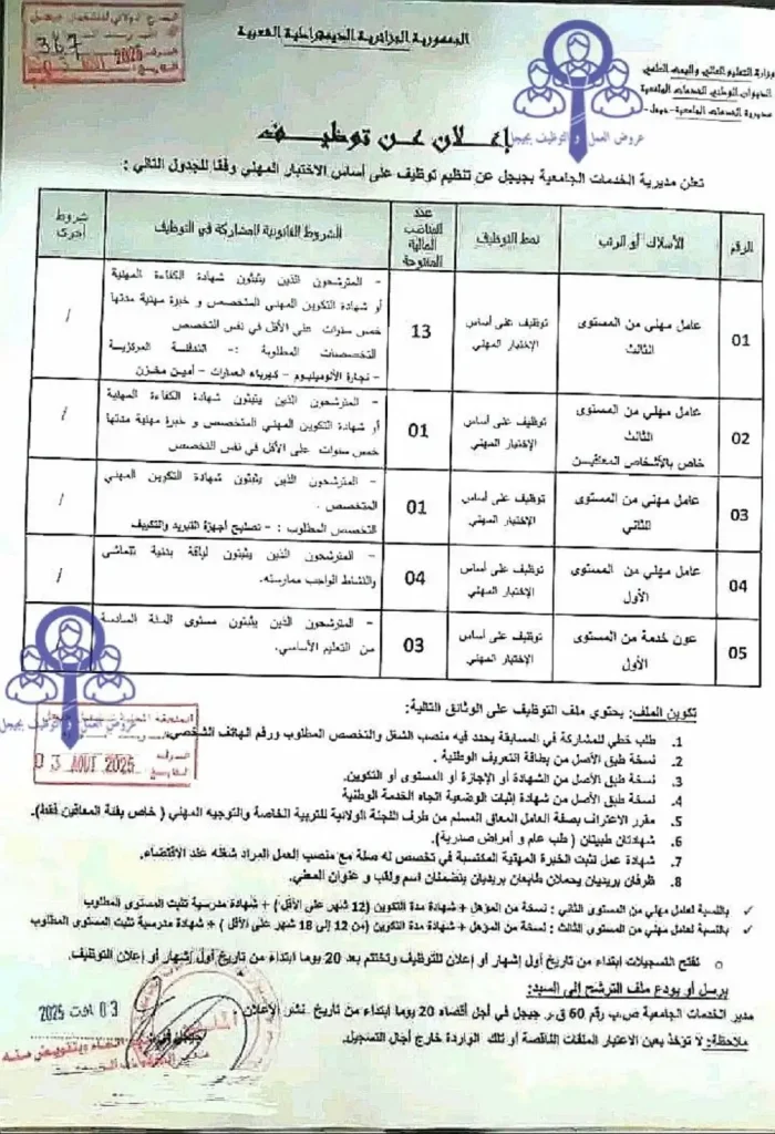 مديرية الخدمات الجامعية جيجل